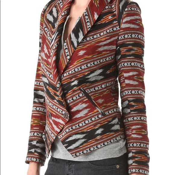 Twelfth Street by Cynthia Vincent Women Ikat Shawl Jacket Blazer - Picture 7 of 10